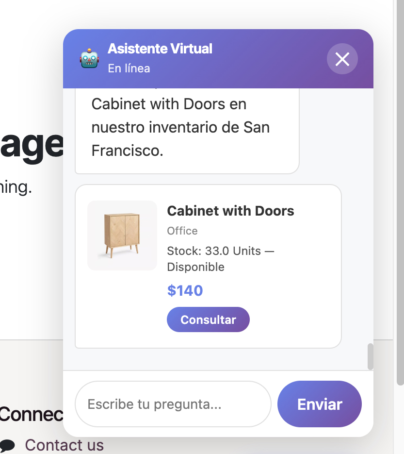 Chatbot Website Odoo